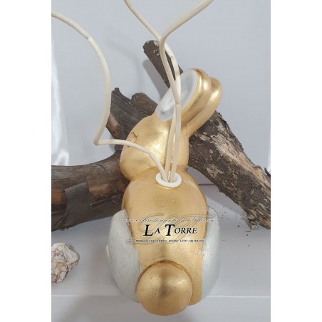 Rabbit perfumer statue gold silver leaf ornament home decoration OG353