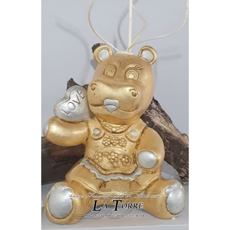 Statua profumatore ippopotamo foglia oro argento soprammobile decorazione casa OG660