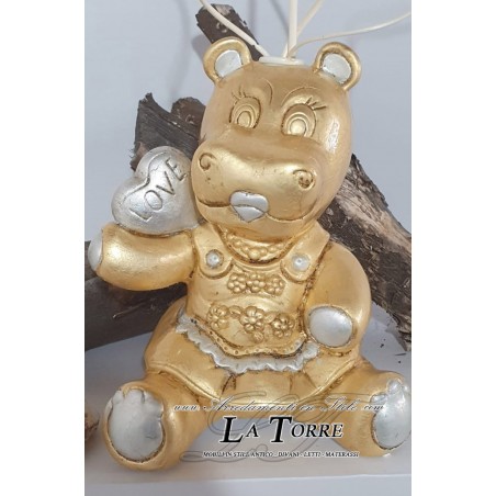 Hippo perfumer statue gold silver leaf ornament home decoration OG660