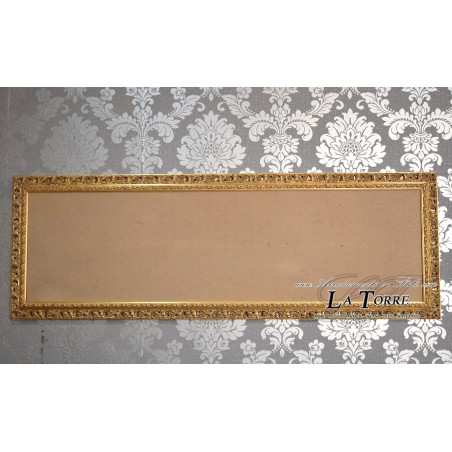 Perforated frame rod Picture in gold wood customized size 313