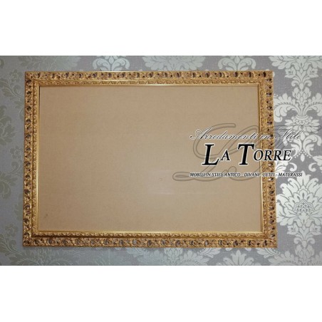 Perforated frame rod Picture in gold wood customized size 313