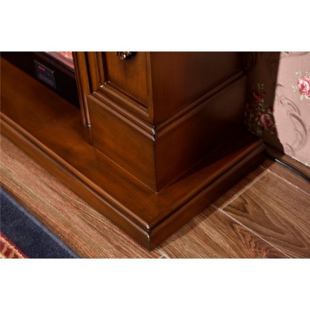 Electric fireplace Kamin fireplace solid wood Baroque English walnut 322S