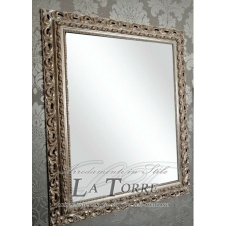Classic baroque frame mirror made to measure wood sliding system safe GA