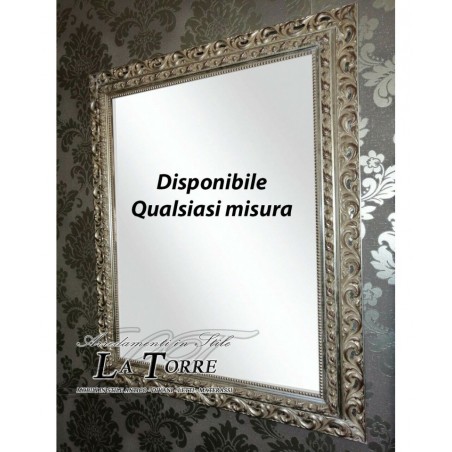 Classic baroque frame mirror made to measure wood sliding system safe GA