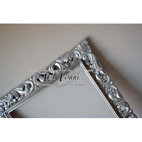 Classic baroque openwork frame made to measure wood safe sliding system 1135A