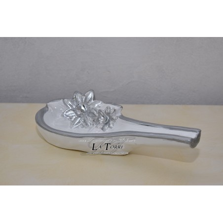 Set aus 4 Keramikteilen, Brötchenhalter, Schöpfkellenablage, Glashalter, Serviettenhalter, Sonnenblumenmuster PR45