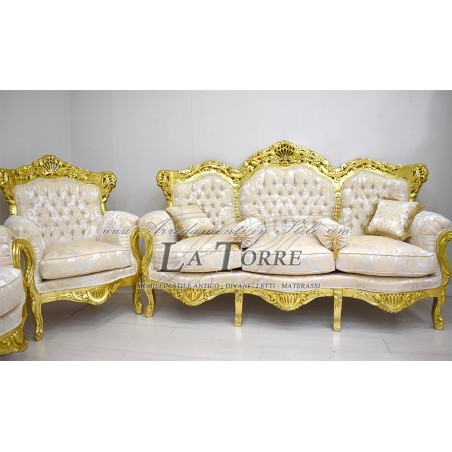 Sofa Armchair Germany Coffee Table Baroque Gold Leaf solid wood AL1242