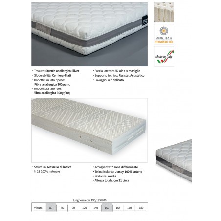 Nature Matratze Doppel Einzel Kingsize Queensize Latex Memory Foam Acquapur Hypoallergen Orthopädisch