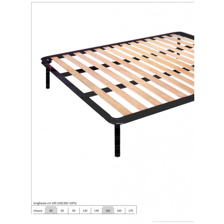 Super Orthopedic Doppel-Kingsize-Einzelbettgestell mit Holzlatten