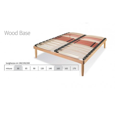 Bettgestell aus Holz, Doppelbett, Einzelbett, orthopädischer Lattenrost aus Holz