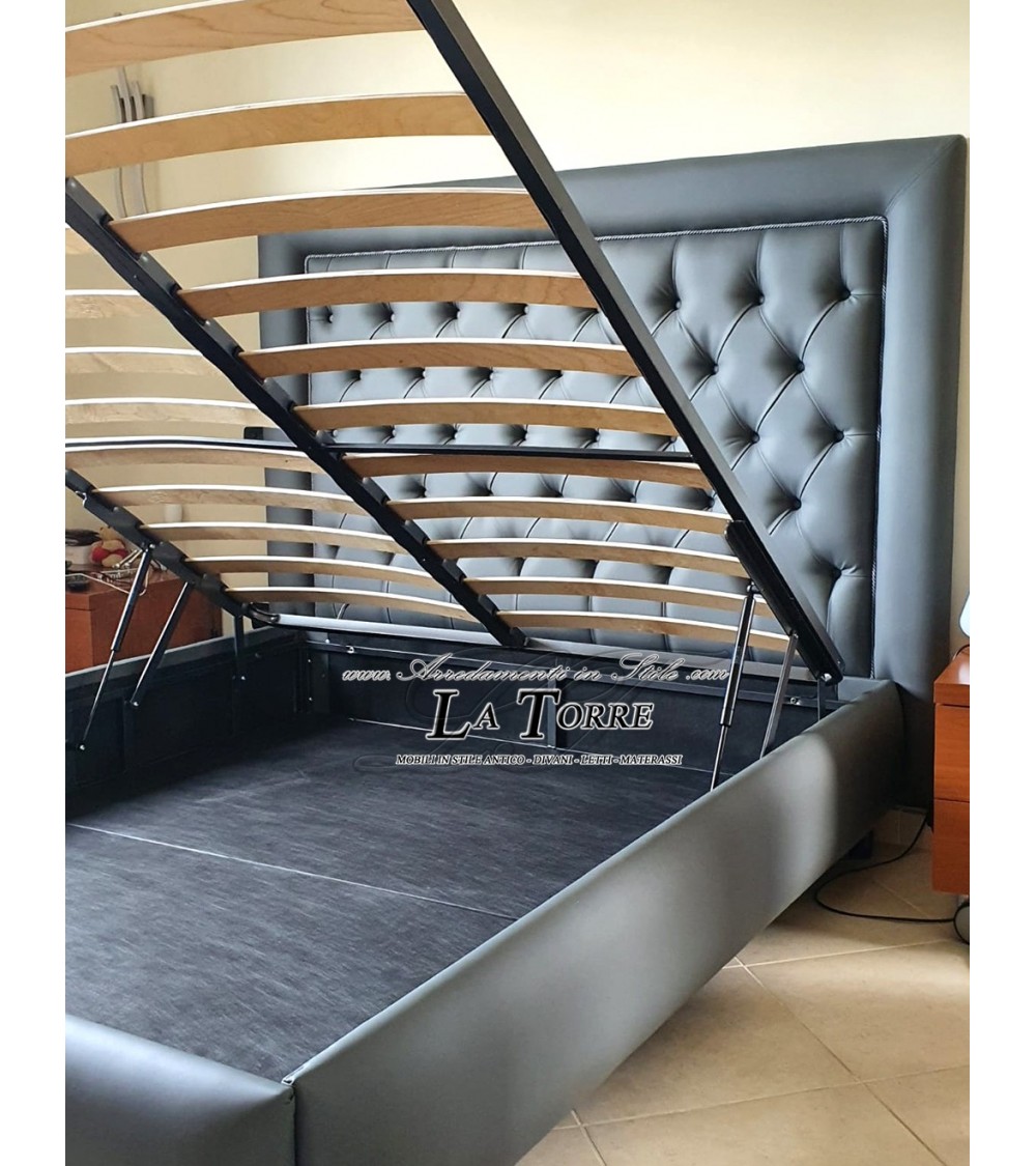 Ecopelle Letto Contenitore Chester Divani Letto In Pelle O