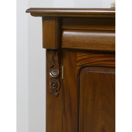 Servante Gisselle Sideboard im englischen Stil, Buffet, TV-Schrank, Fax, Ministerial, Presidential, Walnuss, 4 Türen, 4