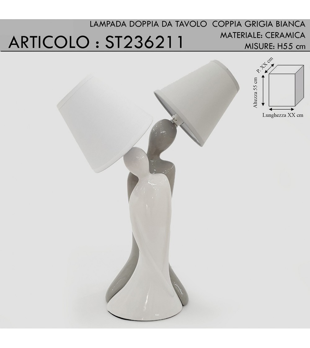 Table lamp abat jour with modern classic crystal lampshade chrome light H 50 15615