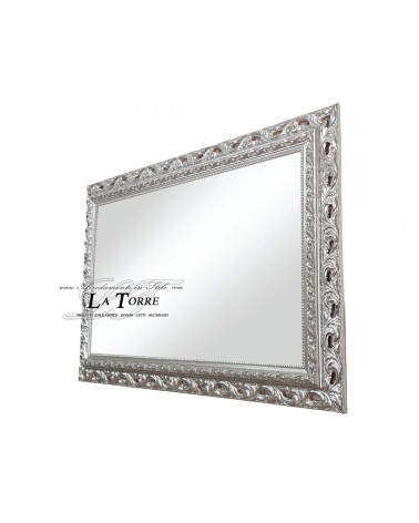 Specchiera classica cornice traforata specchio barocco su misura legno GA