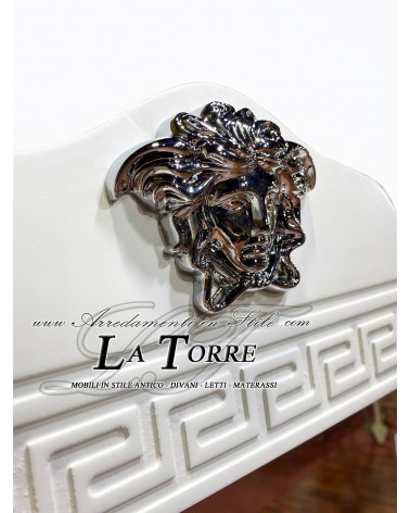 Mirror floor mirror ballerina tilting for make-up wardrobe Dea Versace baroque white silver R104