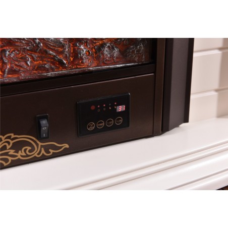 Electric fireplace Kamin fireplace solid wood Baroque English ivory 319B