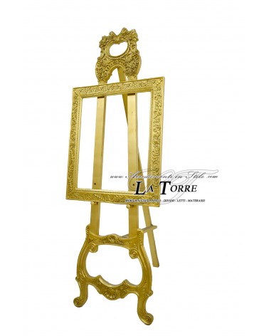 Dreibeiniger Barock-Bilderrahmen mit Blattgoldrahmen LT3032