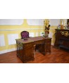Burgundy English Ministerial double-sided desk