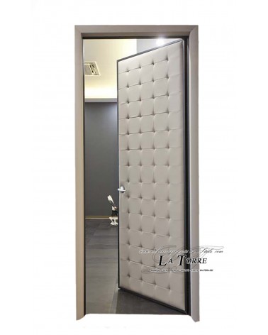 Pannello rivestimento porta ecopelle o vellutino vari colori Swarovski RE01