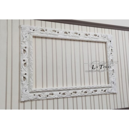 White perforated frame classic baroque custom made sliding system safe GGB