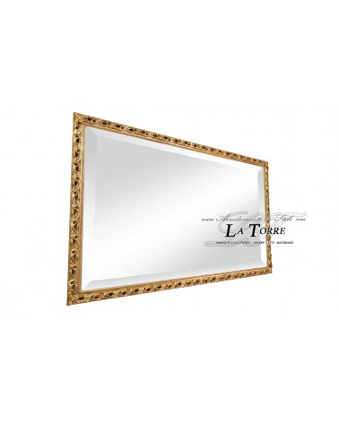 Spiegel mit perforiertem Rahmen, klassischer Barockstil, Sonderanfertigung, Blattgold GM224o