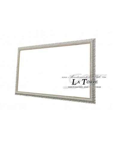 Cornice classica su misura stile barocco quadro avorio e oro legno Madrid
