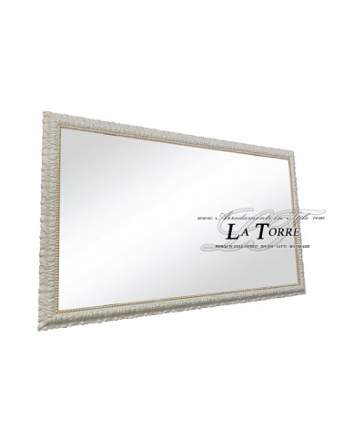 Classic baroque mirror made to measure in ivory and gold wood Madrid