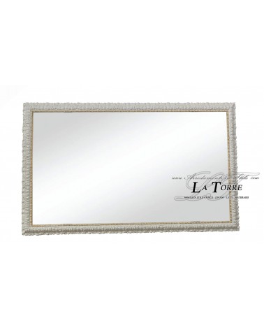 Classic baroque mirror made to measure in ivory and gold wood Madrid