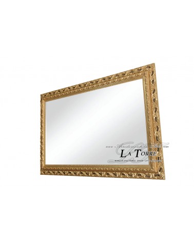 Specchiera specchio cornice traforata classica barocco su misura foglia oro Go