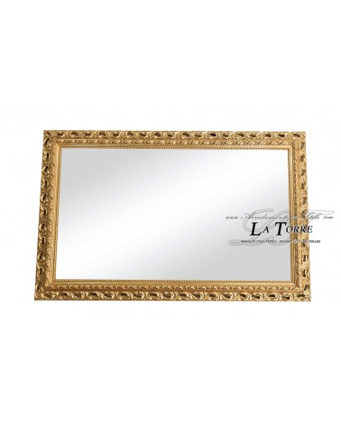 Specchiera specchio cornice traforata classica barocco su misura foglia oro Go