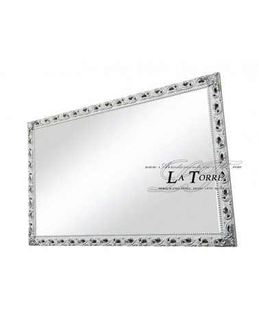 copy of Mirror classic frame made to measure white wood safe sliding system GM224b