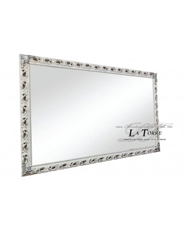 copy of Mirror classic frame made to measure white wood safe sliding system GM224b