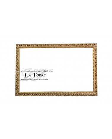Perforated frame rod Picture in gold wood customized size 313