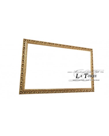 Perforated frame rod Picture in gold wood customized size 313