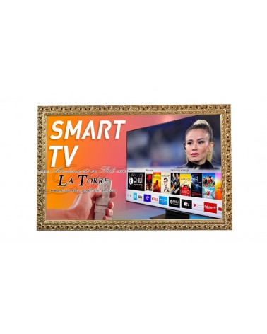 Cornice Televisore Smart TV traforata stile barocco legno foglia oro TV313O