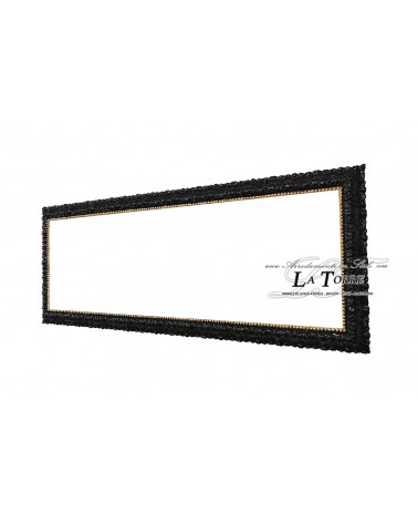 Cornice classica quadro barocco nero e oro su misura legno Madrid