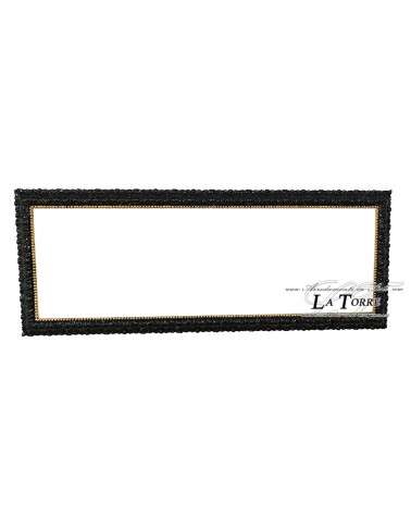 Cornice classica quadro barocco nero e oro su misura legno Madrid