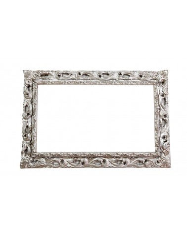 Cornice traforata argento brillante quadro classico Barocco Su Misura GGA