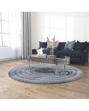 Ovaler Couchtisch mit vollflächig verspiegelter Oberfläche – Modernes und raffiniertes Design F45C