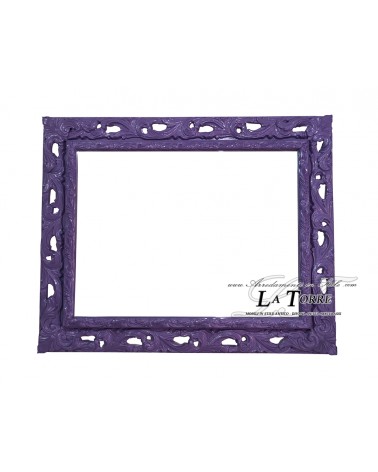 Perforated frame purple or any color classic baroque custom made sliding system safe GGv