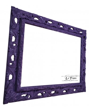 Perforated frame purple or any color classic baroque custom made sliding system safe GGv