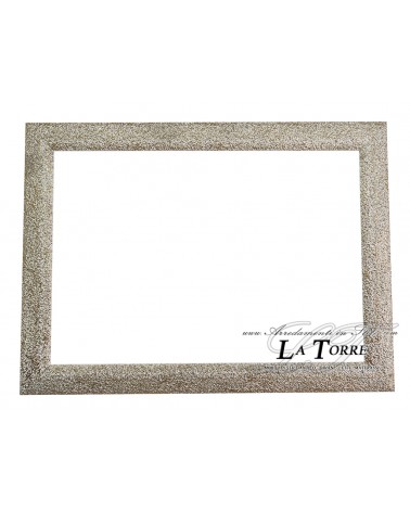 Cornice moderna classica quadro in legno bianco e oro qualsiasi misura 141