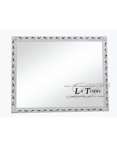 Mirror classic frame made to measure white wood safe sliding system GM224b