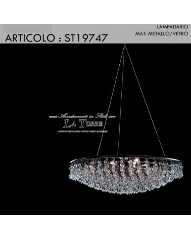 Lampadario moderno classico cristallo soffitto swarovski 6 luci ST19747