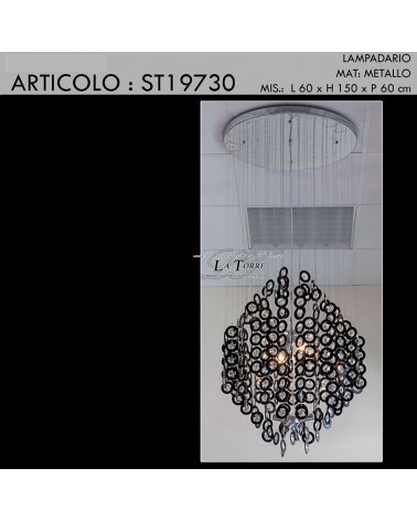 Lampadario moderno classico cristallo  soffitto swarovski ST19730