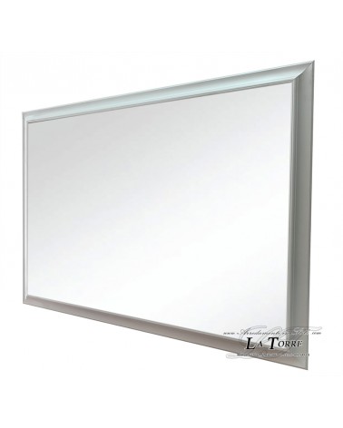Specchio Specchiera moderna classica bianca Rovescio/B su misura quadro in legno