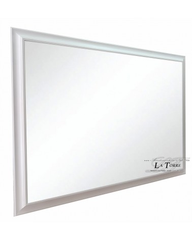 Mirror Modern classic white mirror Reverse custom made wooden frame