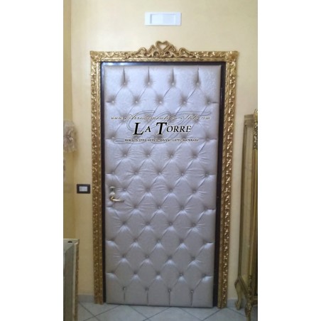 Door panel capitonné eco-leather or velvet Swarovski RE08