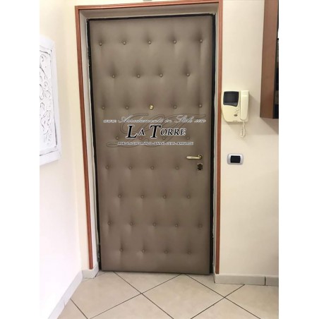 Door panel in eco-leather or velvet various colors Swarovski RE01