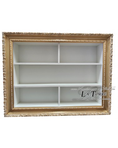 Baroque style wall mounted display cabinet classic frame TV box bottle holder made to measure VT1045